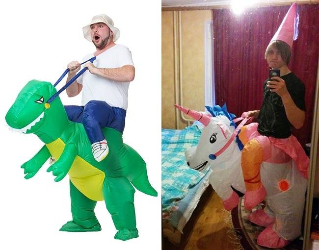 „Dinoszauruszos jelmezt rendeltem, de az eladó egy igazi p*cs volt...”