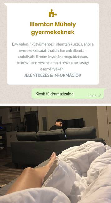 „A barátom tüsszentett, de nem mondtam semmit. Ezután ezt a képet küldte üzenetben, noha szó szerint 5 méterre voltunk egymástól."