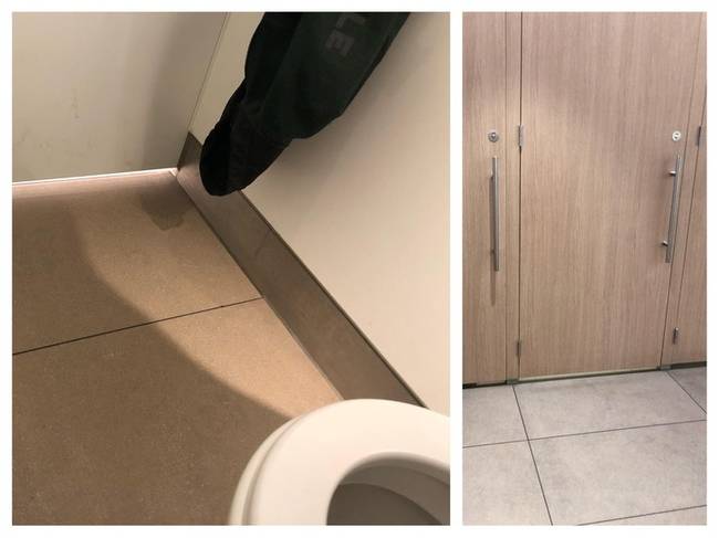 Tökéletes nyilvános WC ajtó.