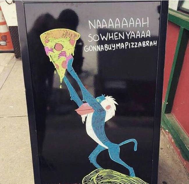 A pizzák királya.