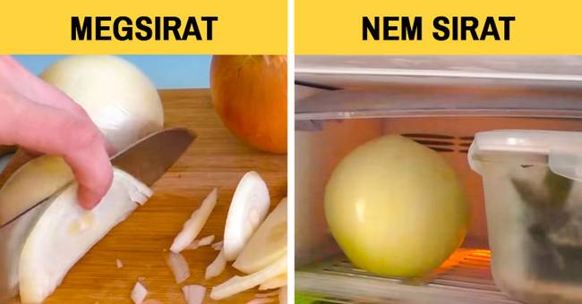Hogyan kerüljük el a hagymától való könnyezést