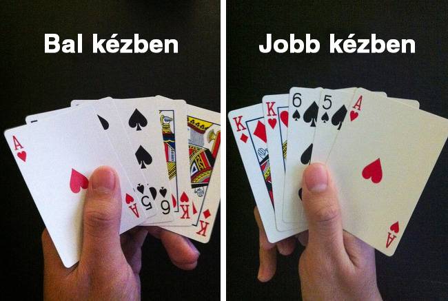 Bal kézzel a kártyázás sem olyan gondtalan.