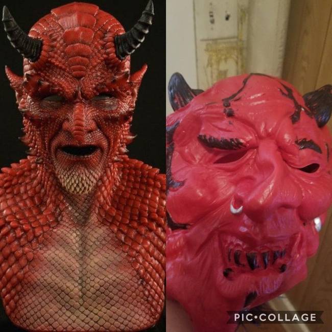 „A férjem rendelt egy maszkot a Facebookon tavaly halloweenkor, és ezt kaptuk."