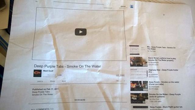 „Apám megpróbált kinyomtatni egy YouTube-videót."