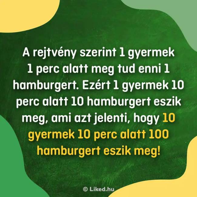 Gyerekek hamburgerek válasz