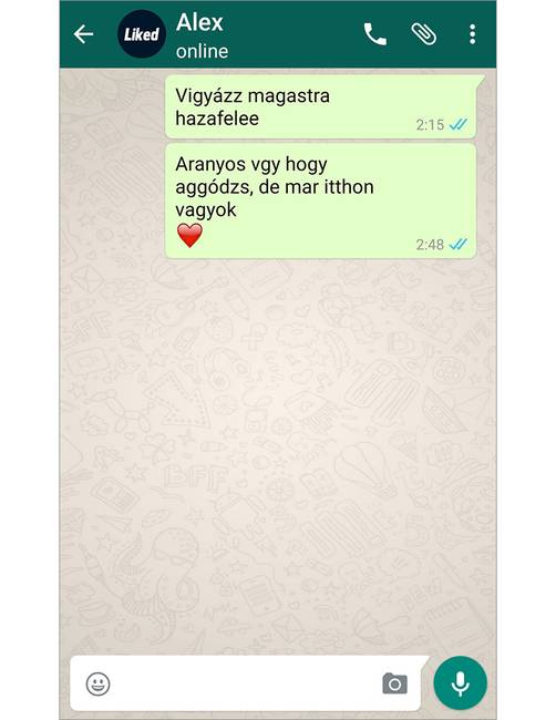 „Tegnap este olyan részeg voltam, hogy válaszoltam magamnak."