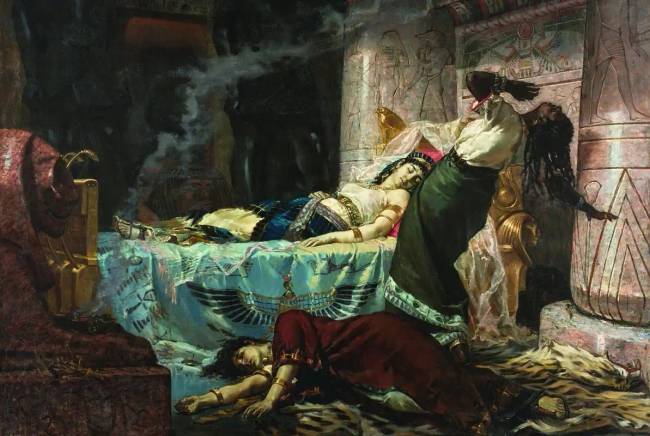 Juan Luna: „Kleopátra halála” / Prado Múzeum, Spanyolország
