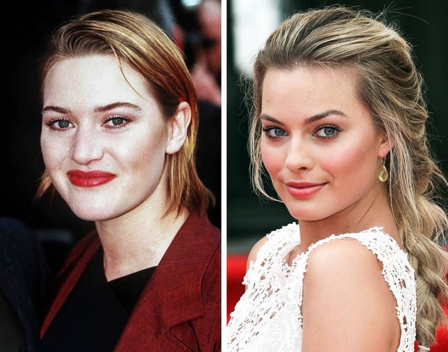 Kate Winslet és Margot Robbie, 25 évesen