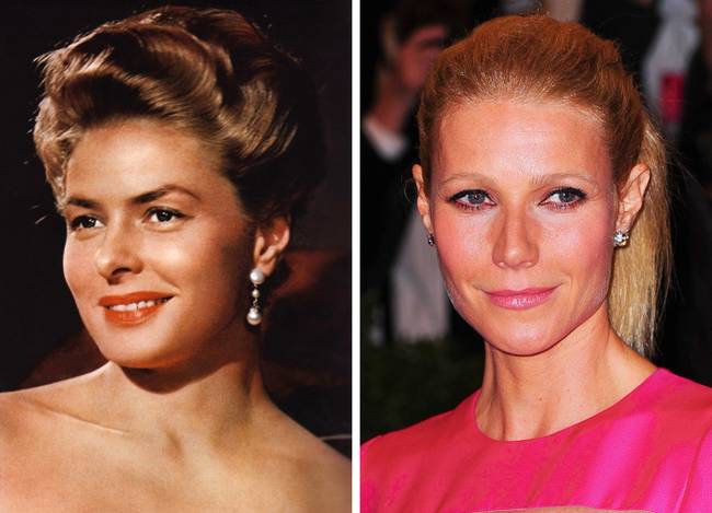 Ingrid Bergman és Gwyneth Paltrow 41 évesen.