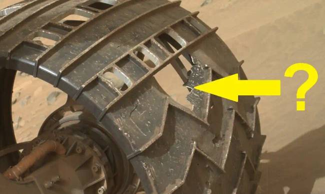 Mik ezek a furcsa kopásnyomok a Curiosity marsjáró kerekein, mikor alig 31 kilométert tett meg