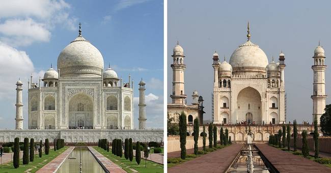 Taj Mahal és Bibi Ka Maqbara (India).