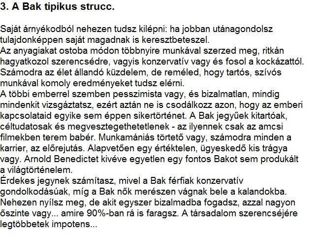 Bunkó horoszkóp: egy horoszkóp, ami garantáltan mindenkit vérig sért