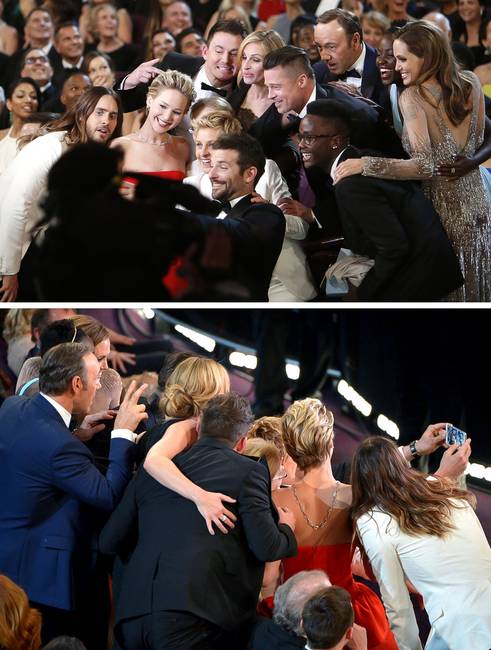 A híres 2014-es Oscar-szelfi, egy teljesen más szemszögből.