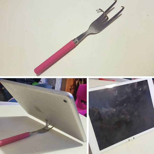 „Ezt a villát találtam a konyhaszekrényben. Amikor megkérdeztem a férjem, hogy mi ez, rohant az iPad-jéért."