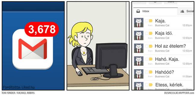 20 humoros illusztráció arról, hogy milyen lenne az élet, ha egy macska lenne a főnökünk