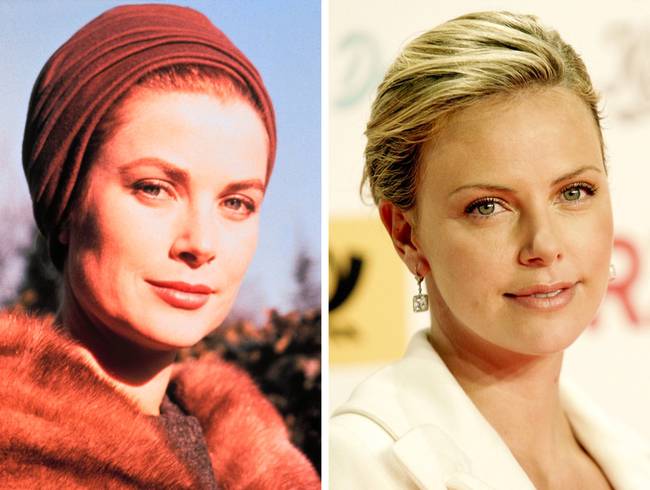 Grace Kelly és Charlize Theron 31 évesen.