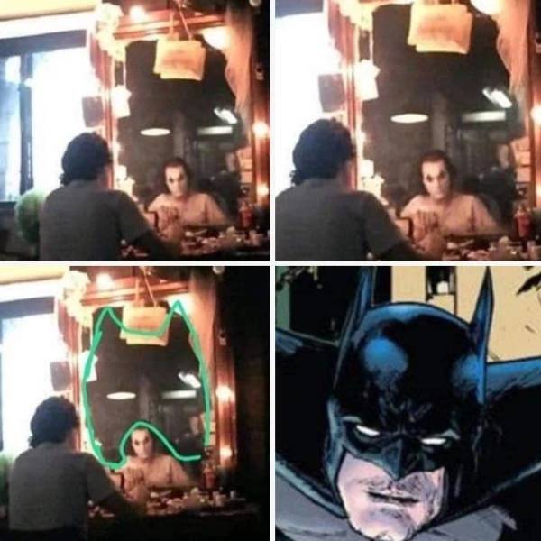 A Joker (2019) című fimlben egy ismerős arc látható a tükörben.