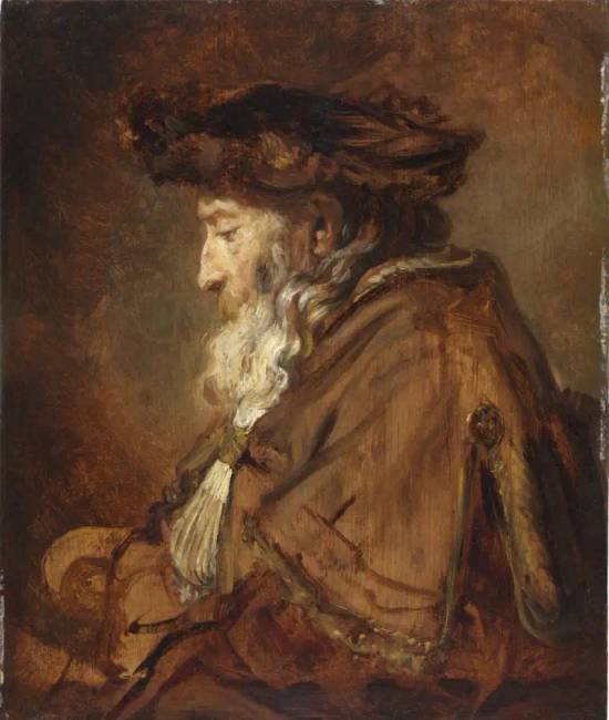 Rembrandt: „A rabbi portréja”.