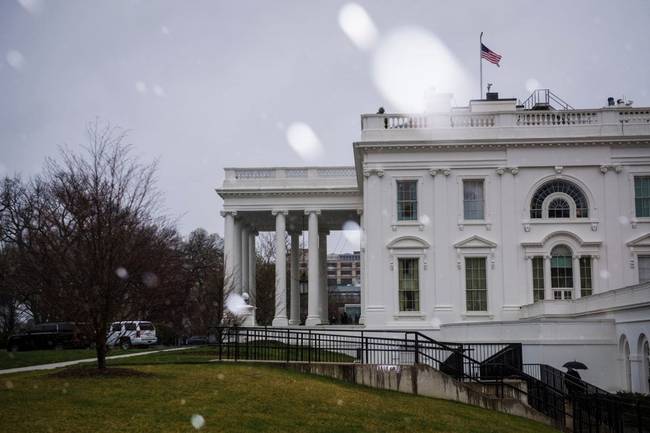 A Washington-i Fehér Ház oldala.