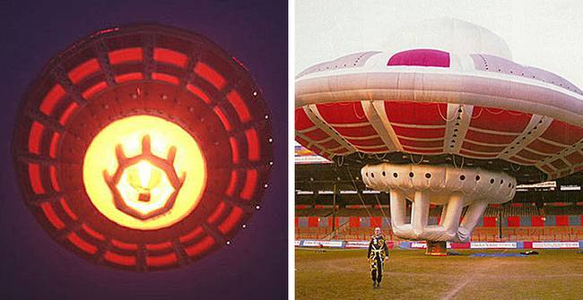 1989-ben a milliárdos Richard Branson egy UFO alakú légballonnal szállt fel az égre.