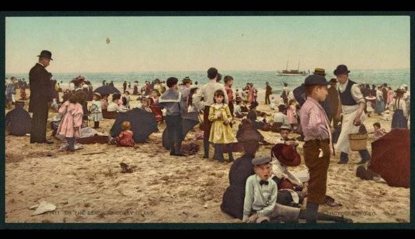 Coney Island tengerpartja, 1902-ben.