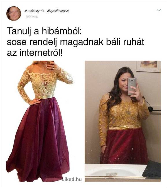 Amikor elegáns ruhát rendelsz, de középkori viseletet kapsz helyette.
