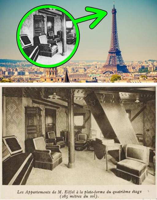 Titkos lakás az Eiffel-torony tetején.
