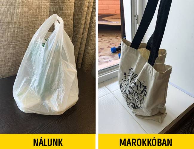 Marokkóban a műanyag zacskók használatát törvény tiltja.