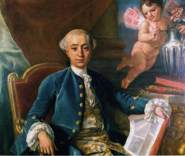 Giacomo Casanova feltételezett portréja, Francesco Narici alkotása.