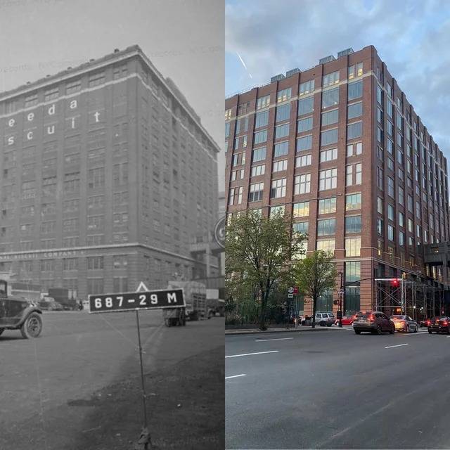 Nabisco Building, New York, 1940 vs 2022.