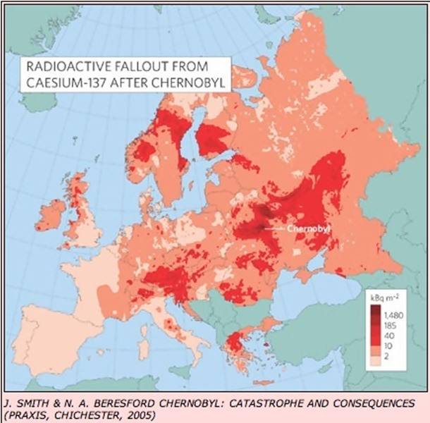 A Greenpeace adatai szerint körülbelül 93 ezer ember haláláért tehető felelősé a csernobili atomkatasztrófa, illetve az azt követő nukleáris eső.