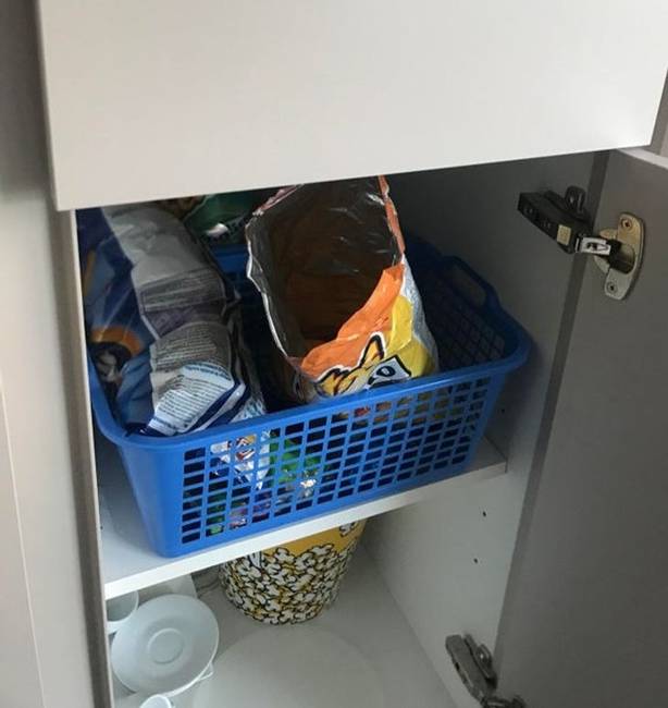 „Apám így hagyja a chipses zacskókat."