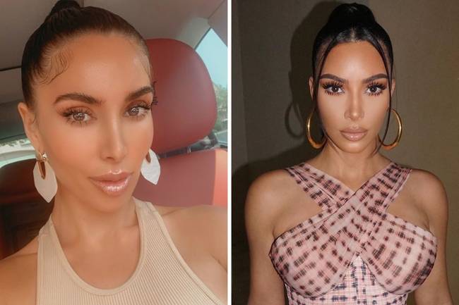 Kim Kardashian hasonmás.