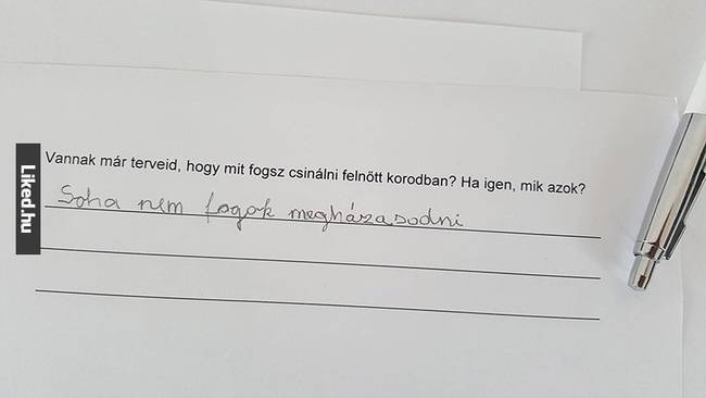 Valószínűleg apuka tartott már néhány mély előadást a házassággal kapcsolatban...🤣