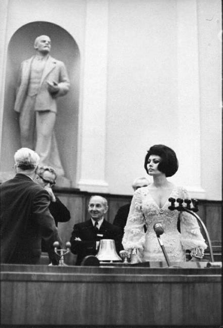 Sophia Loren a Kerml-ben, 1965-ben.