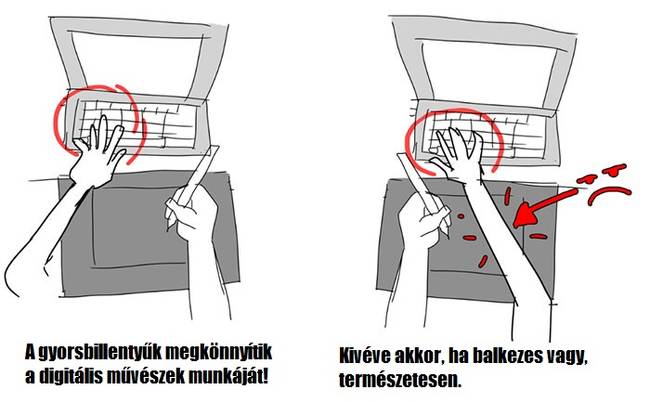 Egy újabb akadály laptopozás közben.