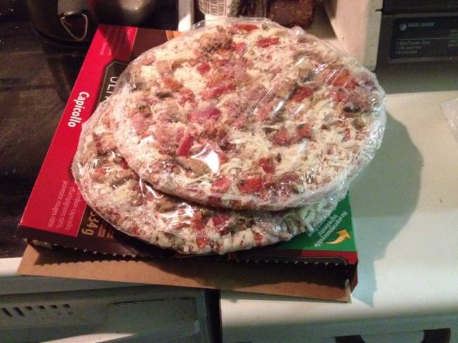 Jackpot: két pizza 1 dobozban.