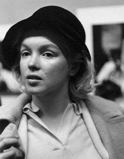 Marilyn Monroe smink nélkül, 1955-ben.