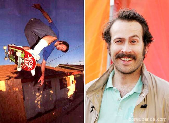 Jason Lee profi gördeszkás volt.