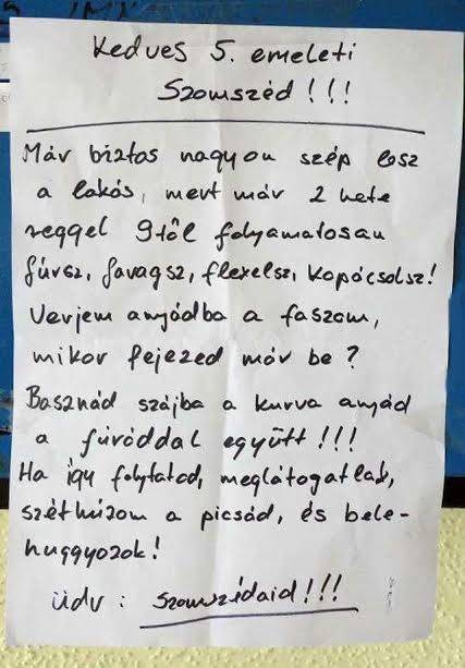 Egy panelházban sok új, vicces kifejezést tanulhat az ember.