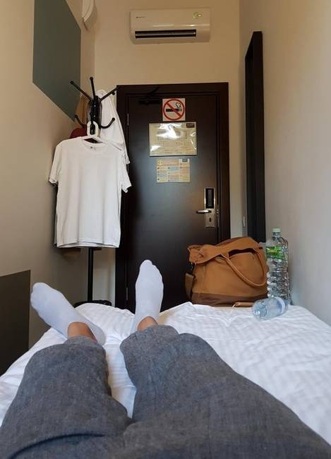 „Ilyen apró volt a szentpétervári hotelszobám."