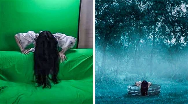 A "Kör" című filmben a kút valójában egy kanapé volt.