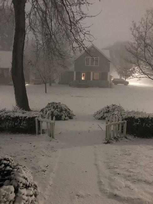 Egy órás havazás Illinoisban.