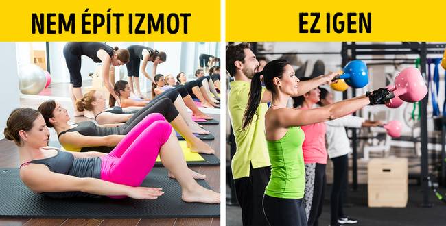 Egy szép testet nem lehet csak pilates, tánc és jóga segítségével felépíteni.