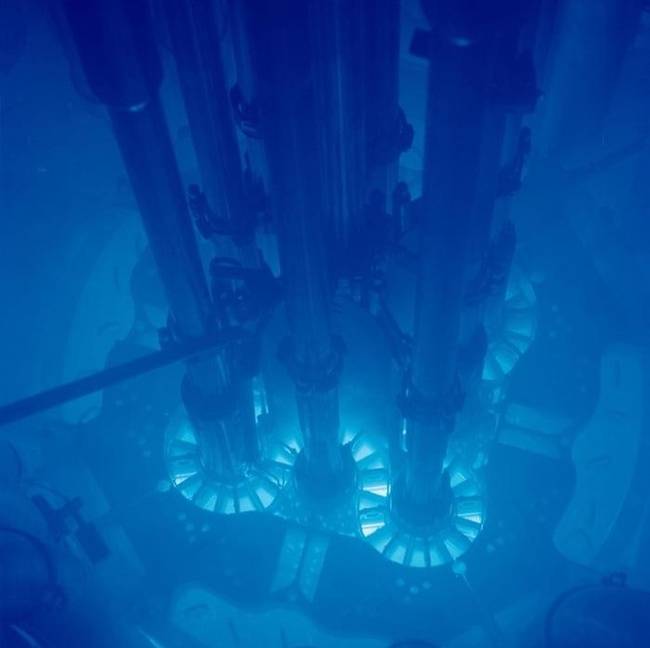 Így néz ki egy atomreaktor belseje.