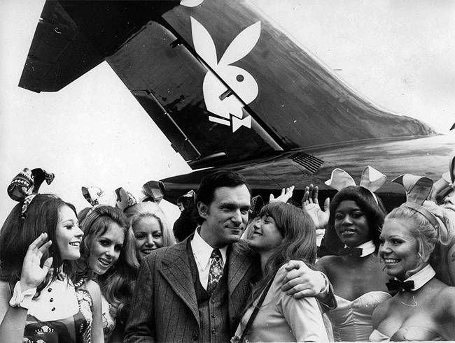 Hugh Hefner abban az évben, amikor elindított a Playboy magazint - 1953.