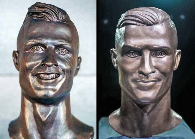 A művész, aki Cristiano Ronaldo fejszobrát készítette úgy döntött, hogy megéri megpróbálni még egyszer.