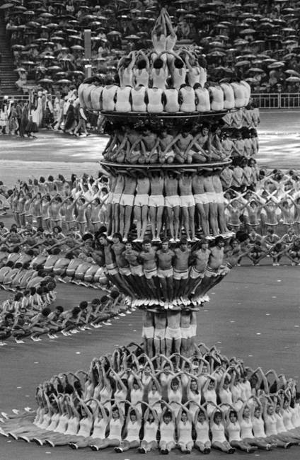 Az 1980-as moszkvai olimpia nyitóünnepsége.