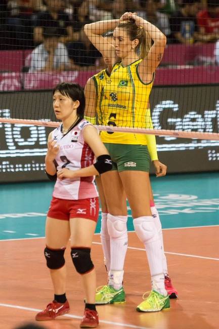 Japán és Brazília röplabda meccs.