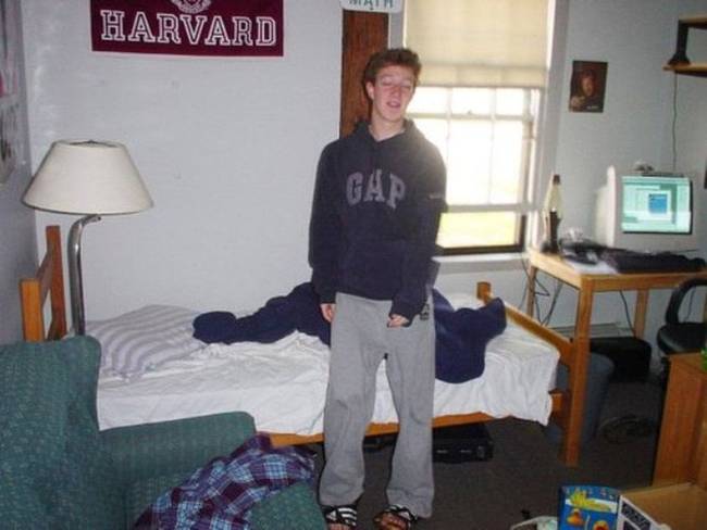 Mark Zuckerberg a Harvardon, 2002-ben